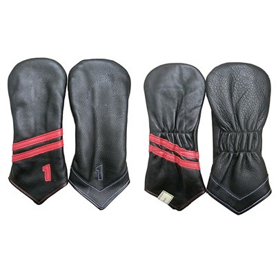 Ökumannshlíf fyrir golfklúbb úr ósviknu leðri